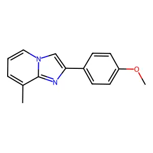 2-(4-Methoxyphenyl)-8-methylimidazo[1,2-a]pyridine structure