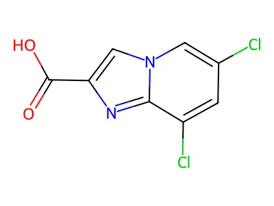 6,8-Dichloroimidazo(1,2-a)pyridine-2-carboxylic acid structure