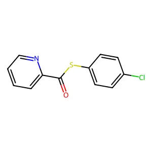 S-(4-chlorophenyl) pyridine-2-carbothioate structure