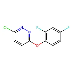 3-Chloro-6-(2,4-difluorophenoxy)pyridazine structure