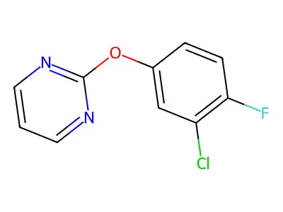 2-(3-Chloro-4-fluorophenoxy)pyrimidine structure