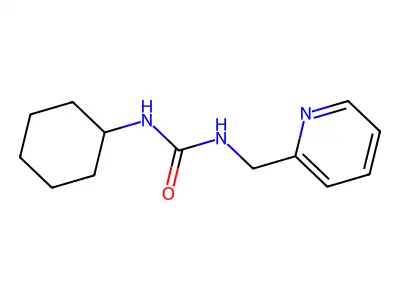1-Cyclohexyl-3-(pyridin-2-ylmethyl)urea structure