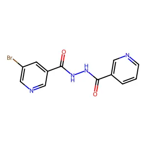 5-bromo-N'-(3-pyridinylcarbonyl)nicotinohydrazide structure