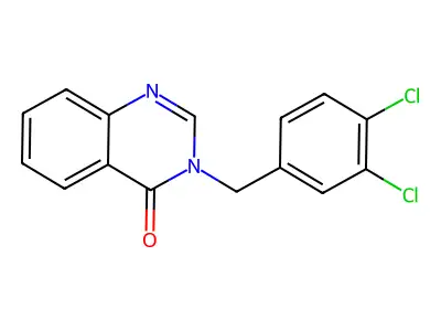 3-[(3,4-Dichlorophenyl)methyl]quinazolin-4-one structure