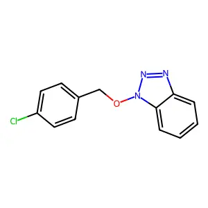 1-[(4-Chlorophenyl)methoxy]benzotriazole structure