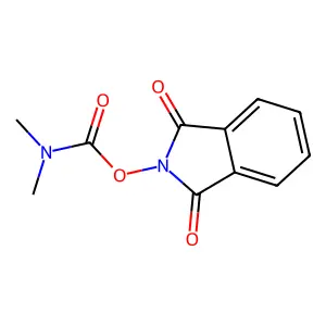 (1,3-dioxoisoindol-2-yl) N,N-dimethylcarbamate structure
