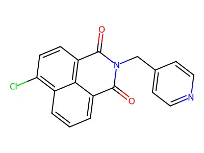 6-Chloro-2-(4-pyridinylmethyl)-1H-benz[de]isoquinoline-1,3(2H)-dione structure