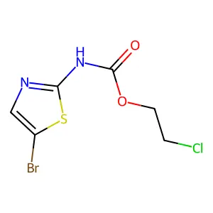 2-Chloroethyl 5-bromo-1,3-thiazol-2-ylcarbamate structure