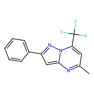 5-Methyl-2-phenyl-7-(trifluoromethyl)pyrazolo[1,5-a]pyrimidine structure
