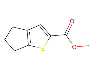 methyl 5,6-dihydro-4H-cyclopenta[b]thiophene-2-carboxylate structure