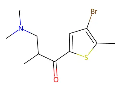 1-(4-Bromo-5-methylthiophen-2-yl)-3-(dimethylamino)-2-methylpropan-1-one structure
