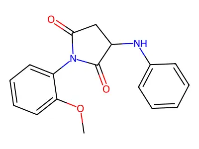3-Anilino-1-(2-methoxyphenyl)pyrrolidine-2,5-dione structure