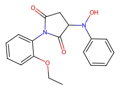 1-(2-Ethoxy-phenyl)-3-(hydroxy-phenyl-amino)-pyrrolidine-2,5-dione structure