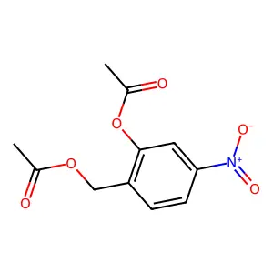 2-(Acetyloxy)-4-nitrobenzyl acetate structure
