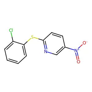 2-[(2-Chlorophenyl)sulfanyl]-5-nitropyridine structure
