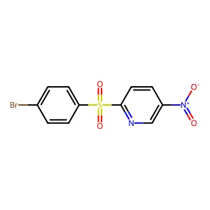 2-[(4-Bromophenyl)sulfonyl]-5-nitropyridine structure