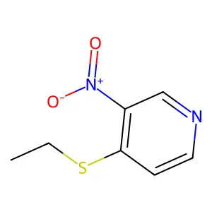 4-Ethylsulfanyl-3-nitropyridine structure