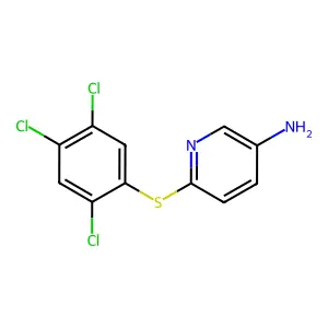 6-[(2,4,5-Trichlorophenyl)sulfanyl]-3-pyridinamine structure