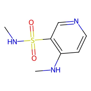 N-methyl-4-(methylamino)pyridine-3-sulfonamide structure
