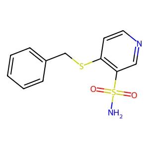 4-Benzylsulfanylpyridine-3-sulfonamide structure
