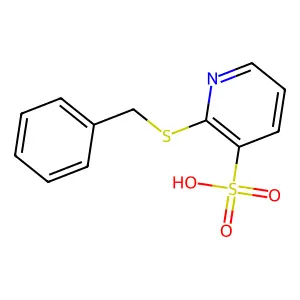 2-(Benzylsulfanyl)-3-pyridinesulfonic acid structure