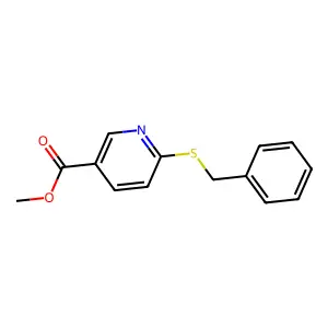 Methyl 6-(benzylsulfanyl)nicotinate structure