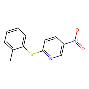 5-Nitro-2-[(2-methylphenyl)sulfanyl]pyridine structure
