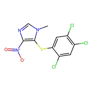 4-nitro-1-methyl-5-[(2,4,5-trichlorophenyl)sulfanyl]-1H-imidazole structure