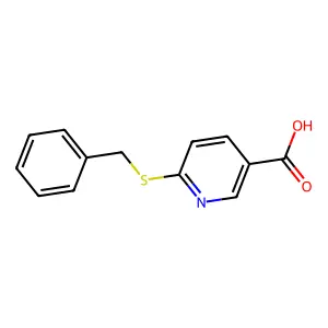 6-(Benzylsulfanyl)nicotinic acid structure