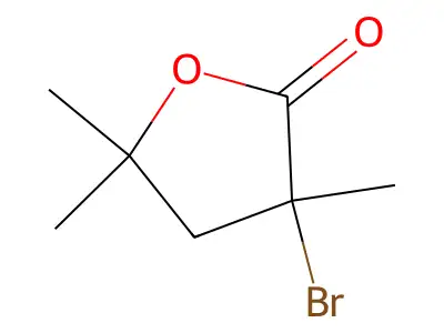3-Bromo-3,5,5-trimethyloxolan-2-one structure