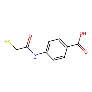 Benzoic acid, 4-[(mercaptoacetyl)amino]- structure