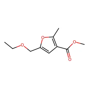 Methyl 5-(ethoxymethyl)-2-methylfuran-3-carboxylate structure