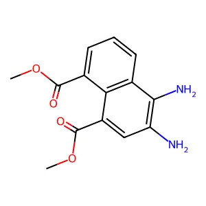 Dimethyl 3,4-diaminonaphthalene-1,8-dicarboxylate structure