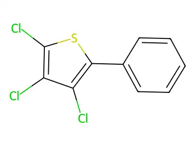 2-Phenyl-3,4,5-trichlorothiophene structure