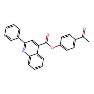 4-Acetylphenyl 2-phenylquinoline-4-carboxylate structure