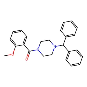 1-Benzhydryl-4-(2-methoxybenzoyl)piperazine structure