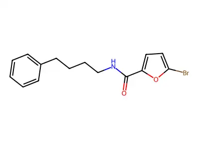 5-bromo-N-(4-phenylbutyl)furan-2-carboxamide structure