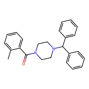 1-Benzhydryl-4-(2-methylbenzoyl)piperazine structure