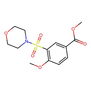 Methyl 4-methoxy-3-(morpholinosulfonyl)benzoate structure