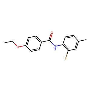 N-(2-bromo-4-methylphenyl)-4-ethoxybenzamide structure