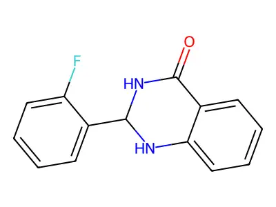 2-(2-fluorophenyl)-2,3-dihydroquinazolin-4(1H)-one structure