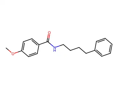 4-methoxy-N-(4-phenylbutyl)benzamide structure