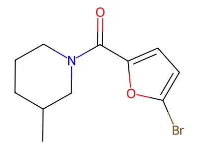 1-(5-Bromo-2-furoyl)-3-methylpiperidine structure