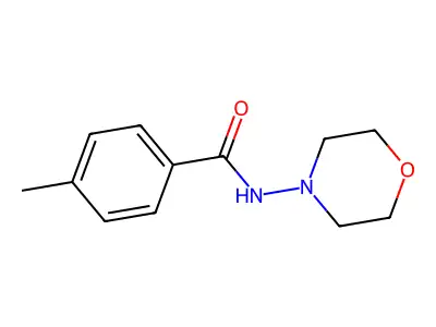 4-methyl-N-morpholin-4-ylbenzamide structure