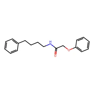 2-phenoxy-N-(4-phenylbutyl)acetamide structure