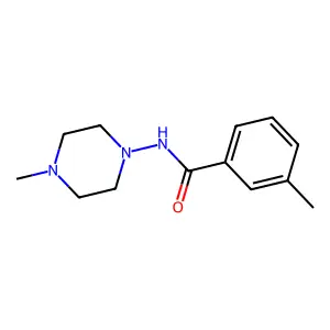 3-methyl-N-(4-methyl-1-piperazinyl)benzamide structure