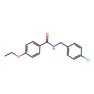 N-[(4-chlorophenyl)methyl]-4-ethoxybenzamide structure