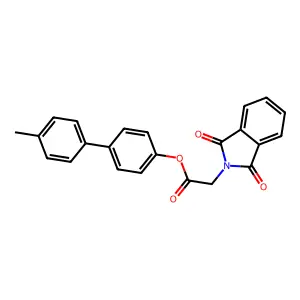 [4-(4-Methylphenyl)phenyl] 2-(1,3-dioxoisoindol-2-yl)acetate structure