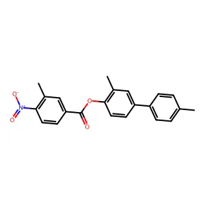 [2-Methyl-4-(4-methylphenyl)phenyl] 3-methyl-4-nitrobenzoate structure