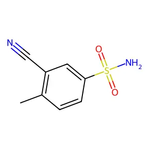 3-氰基-4-甲基苯磺酰胺 structure